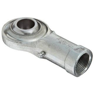 Sealmaster CFF 8N Rod End Bearing, Two Piece, Commercial, Regreasable, Female Shank, Right Hand Thread, 1/2" 20 Shank Thread Size, 1/2" Bore, �6 degrees Misalignment Angle, 5/8" Length Through Bore, 1 5/16" Overall Head Width, 1.031&quo