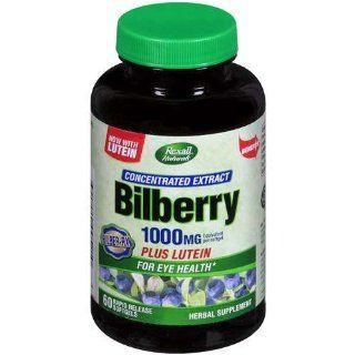 Rexall   Bilberry Plus Lutein 1000 mg, Concentrate Extract, 60 Softgels Health & Personal Care