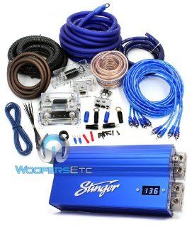 SHC5115 97K PACKAGE   Stinger 15 Farad Capacitor PLUS 97K 0 Gauge Amp Kit  Vehicle Amplifier Capacitors 