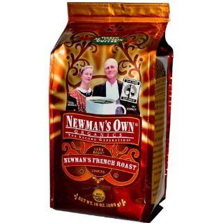 Newman's Own Coffee French Roast Ground, 10 Ounce Bags (Pack of 2)  Newman S Own Coffee Beans  Grocery & Gourmet Food