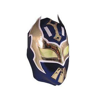SIN CARA Adult Lucha Libre Wrestling Mask (pro fit) Costume Wear   Navy Blue Sports & Outdoors