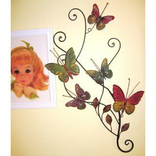 Metal Wall Decor Butterfly Sculpture 29x15 Baby