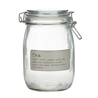J by Jasper Conran Designer glass Tea storage jar