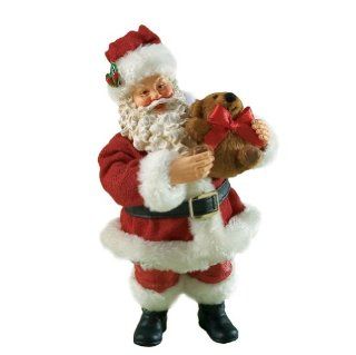 Department 56 Possible Dreams Clothtique Bear y Christmas Christmas Traditions Santa Figurine   Collectible Figurines