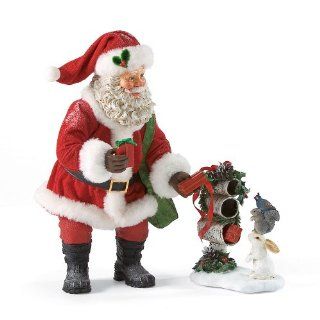 Department 56 Possible Dreams Santas Woodland Critters Santa Figurine, 11 Inch   Holiday Figurines