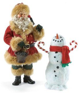 Possible Dreams There's Snow Business Like Coal Business Clothtique Santa Figurine   Collectible Figurines