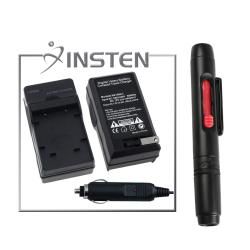 INSTEN Charger Set/ Lens Cleaning Pen for Olympus FE 20/ 350 Eforcity Camera Batteries & Chargers