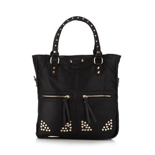 Call It Spring Black peschici studded tote bag