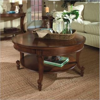 Magnussen Aidan Round Cocktail Table and End Table Set in Cinnamon Finish   T1052 45 05 PKG