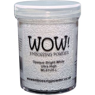 WOW Embossing Powder Large Jar 160ml Opaque Bright White Ultra High Glitter