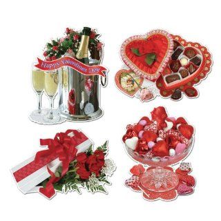 Beistle 77631 Valentine Sweetheart Cutouts, 16", 24 Per Package Kitchen & Dining