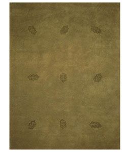 Hand tufted Spread Leaves Wool Rug (8' x 10'6) 7x9   10x14 Rugs