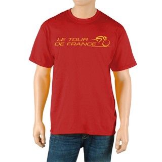 Le Tour de France Men's 'Race' Red Official T Shirt Tour de France Cycling Clothes