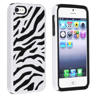 BasAcc Black/ White Zebra Hybrid Case for Apple iPhone 5 BasAcc Cases & Holders