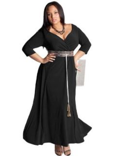 IGIGI Plus Size Rebecca Gown in Black 30/32 Dresses