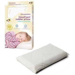 Clevamama ClevaFoam Toddler Pillow in White Mattress Pads