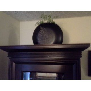 Gifts & Decor Artisan Carved Leaf Motif Decorative Vase   Home Decor