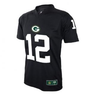 NFL Green Bay Packers Aaron Rodgers 8 20 Youth Black Player Replica Jersey, Black, Small  Sports Fan T Shirts  Clothing