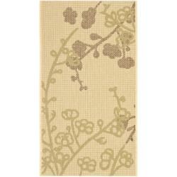 Poolside Natural/Olive Antimicrobial Indoor/Outdoor Rug (2' x 3'7") Safavieh Accent Rugs