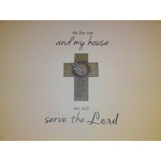 AS FOR ME AND MY HOUSE WE WILL SERVE THE LORD Vinyl wall quotes religious say  Automotive Decals
