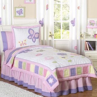Sweet Jojo Designs Girls 'Butterfly' 3 piece Full/Queen Comforter Set Sweet Jojo Designs Kids' Comforter Sets