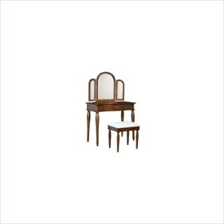 Powell Furniture Dark Hazelnut Vanity   713 290