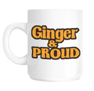 Ginger & Proud funny ginger hair novelty gift mug Funny Gifts For Gingers Kitchen & Dining