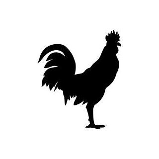 Proud Rooster Stencil   6 inch (at longest point)   7.5 mil standard
