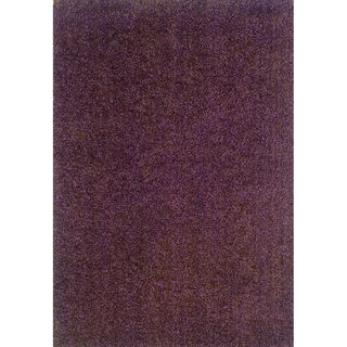 Indoor Purple/ Brown Shag Area Rug Style Haven 7x9   10x14 Rugs