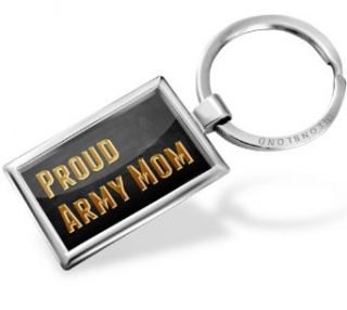 Keychain Proud Army Mom   Neonblond Clothing