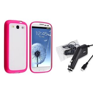 BasAcc TPU Case/ Car Charger for Samsung Galaxy SIII/ S3 BasAcc Cases & Holders