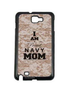 Proud Navy Mom 2 Camo Samsung Galaxy Note 2 Note II N7100 Case   For Samsung Galaxy Note 2 Note II N7100 Cell Phones & Accessories