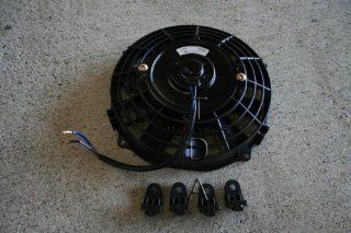 7" Radiator Fan Slim Universal 240SX/S13/S14/G35/350Z Lightweight and durable   provides efficient cooling Automotive