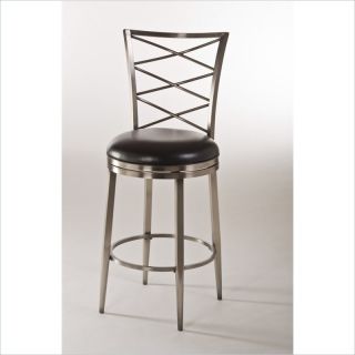 Hillsdale Harlow Swivel Counter Stool in Antique Pewter   5333 826