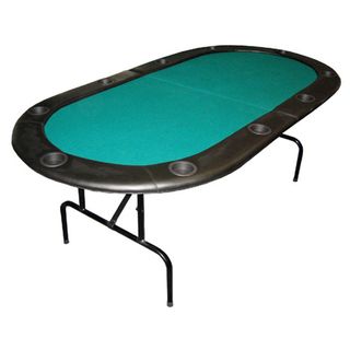 Texas Hold'em 84 inch 10 player Poker Table with Folding Legs Casino & Poker Tables