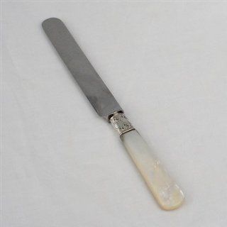 Pearl Handle by Universal Dinner Knife, Blunt Stainless Flatware Knives Kitchen & Dining