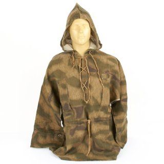 German WWII Linen Smock with Hood Tan & Water Camouflage 