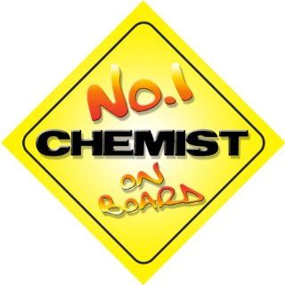 No.1 Chemist on Board Novelty Car Sign New Job / Promotion / Novelty Gift / Present  Child Safety Car Seat Accessories  Baby