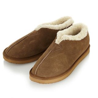 RJR.John Rocha Designer tan suede faux fur lined slipper boots