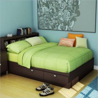 South Shore Cakao Kids Full Storage Mates Bed Frame Only in Chocolate Finish   3259211