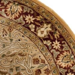 Handmade Persian Legend Ivory/ Rust Wool Rug (7'6 x 9'6) Safavieh Round/Oval/Square