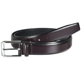 Geoffrey Beene Men's Dark Brown Polished Leather Belt Geoffrey Beene Men's Belts