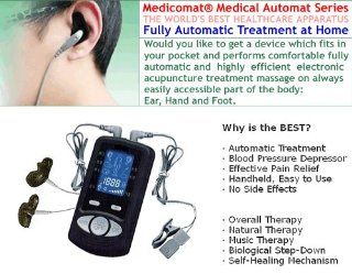 Blood Pressure Monitor Medicomat 7D Treatment Machine For High Blood Pressure Automatic Auriculotherapy Device Treating Sleep Stress Incontinence Hormonal Acne Infertility Neck Shoulder Pain Right Hip Pain Natural Treatment For High Blood Pressure Symptoms