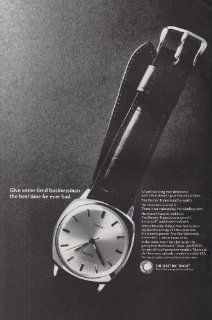 1966 Electric Timex Watch Tired Businessman, Timex Print Ad  