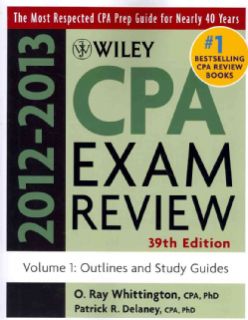 Wiley CPA Examination Review, 2012 2013 (Paperback) CPA