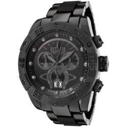 Invicta Men's Reserve Black Ion plated and Rubber Chronograph Watch Invicta Men's Invicta Watches