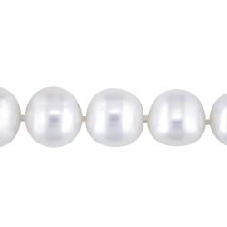 White Freshwater Pearl 36 inch Necklace (11 12 mm) Pearl Necklaces