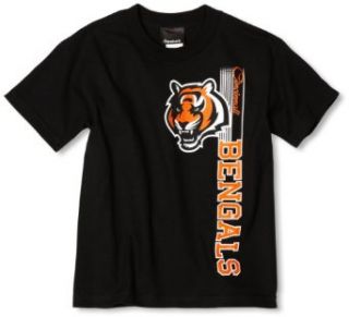 NFL Boys' Cincinnati Bengals Vertical Presence Tee Shirt (Black, Large)  Sports Fan T Shirts  Clothing