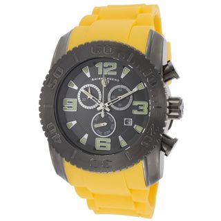 Swiss Legend Men's 'Commander' Yellow/ Gunmetal Watch Swiss Legend Men's Swiss Legend Watches