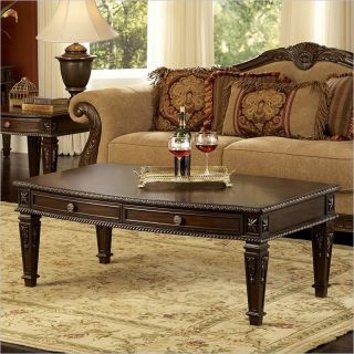 Homelegance Palace Cocktail Table in Rich Brown   1394 30